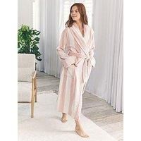 Chelsea Peers Shaul Maxi Dressing Gown In Sealskin Fleece - White