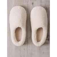 Chelsea Peers Womens Borg Slippers - Off White