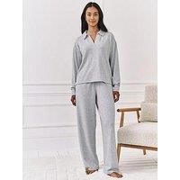 Chelsea Peers Chelsea Peers Snit Wide Leg Trouser - Grey