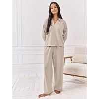 Chelsea Peers Snit Wide Leg Trouser - Camel Brown