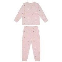 Chelsea Peers Unisex Kids Mini Mushroom And Star Print Pyjamas - Pink