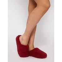 Loungeable Cosy Mule Slipper - Red