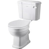 Bayswater Fitzroy Traditional Close Coupled Toilet Pan, Cistern & White Soft Close Seat