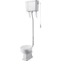 Bayswater Fitzroy Traditional High Level Toilet Pan, Cistern & White Soft Close Seat