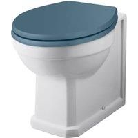 Bayswater Fitzroy Traditional Back To Wall Furniture Pan with Cistern & Stiffkey Blue Soft Close Seat