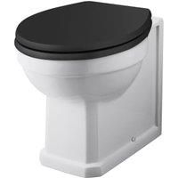 Bayswater Fitzroy Traditional Back To Wall Furniture Pan with Cistern & Black Soft Close Seat