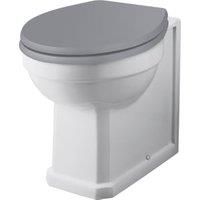 Bayswater Fitzroy Traditional Back To Wall Comfort Height Furniture Pan with Cistern & Plummett Grey Soft Close Seat
