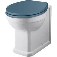 Bayswater Fitzroy Traditional Back To Wall Comfort Height Furniture Pan with Cistern & Stiffkey Blue Soft Close Seat