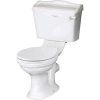 Bayswater Porchester Traditional Close Coupled Toilet Pan, Cistern & White Soft Close Seat