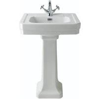 Bayswater Westcott Traditional 1 Tap Hole Basin with Full Pedestal - 540mm