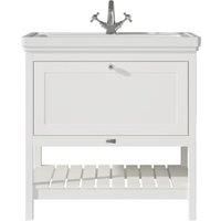 Bayswater Hartleigh Pointing White Traditional Freestanding Vanity Unit & 1 Tap Hole Traditional Recessed Basin - 800mm