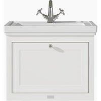 Bayswater Hartleigh Pointing White Traditional Wall Hung Vanity Unit & 1 Tap Hole Traditional Recessed Basin - 600mm