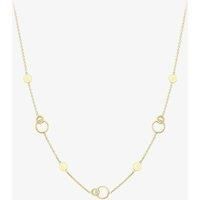 9ct Gold 17 Inch Interlocking Circle Disc Chain 111125127730