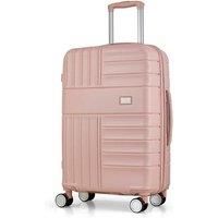 Rock 8 Wheel Hard Suitcase - Medium, Pink