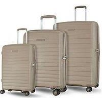 Rock Luggage Palma 3-Piece Luggage Set (Cabin/Medium/Large) - Champagne