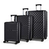 Rock Luggage Maya 3-Piece Luggage Set - Charcoal