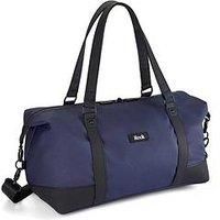 Rock Harper Holdall Underseat Travel Bag in Navy - Ryaniair Carry-On Compliant, Padded Shoulder Strap & Lockable Zips - Suitable for Gym, Office and Weekend Holidays - 40 x 20 x 25 cm 20L Capacity