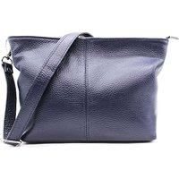 Small Genuine Italian Leather Shoulder Handbag With Detachable Strap