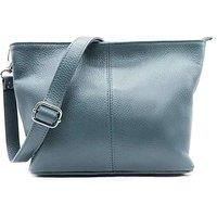 Small Genuine Italian Leather Shoulder Handbag With Detachable Strap