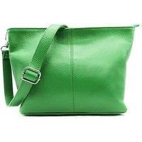 Small Genuine Italian Leather Shoulder Handbag With Detachable Strap