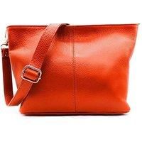 Small Genuine Italian Leather Shoulder Handbag With Detachable Strap