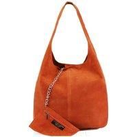 Spacious Slouch Genuine Italian Suede Tote Handbag