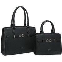 Zip Top Two Handles 2 In 1 Handbag Tote Bag