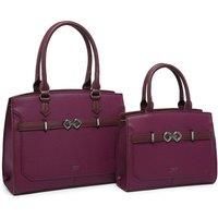 Zip Top Two Handles 2 In 1 Handbag Tote Bag
