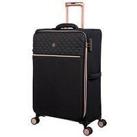 It Luggage Divinity Black Medium Suitcase With Tsa Lock