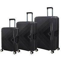 It Luggage Tenacious Black 3Pc Suitcase Set