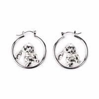 Custard London Silver Disney Stitch Hoop Earrings