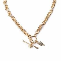 Custard London Gold Harry Potter Chunky T-Bar Necklace