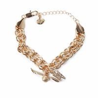 Custard London Gold Tone Harry Potter Charm Bracelet