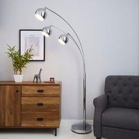 Return - Herm 3 Arm Arc Floor Lamp