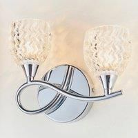 Return - Vogue Boyer 2 Light Wall Light Chrome