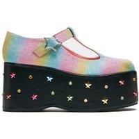 Shino Rainbow Platform Mary Janes