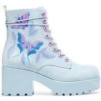 Butterfly Dune Suede Platform Military Boots
