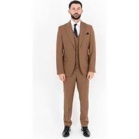 V2 Classic Men's Michael Three Piece Tan Suit | Size: 42R