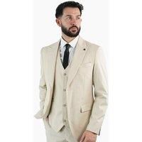 V2 Classic Men's Winston Three Piece Suit Stone | Size: 48R