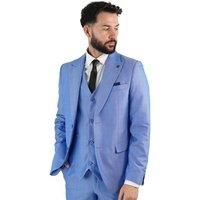 Jude Three Piece Suit Royal Blue