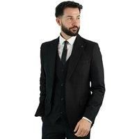 V2 Classic Men's Jude Three Piece Suit Black | Size: 38R