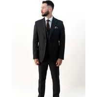 V2 Classic Men's Paolo Charcoal Three Piece Suit | Size: 38R