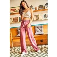 Palazzo Pants with Elastic Waist - Wide-Leg Fit