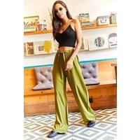 Wide-Leg Palazzo Pants with Comfortable Elastic Waist