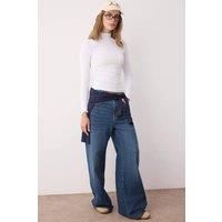 WOVCOR Women's Fitted Stand Collar Long Sleeve Ribbed Knit Blouse in White | Size: XS