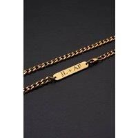 Outrage London Men's 18K Gold 5mm Personalised Cuban Chain | Size: 22 inches