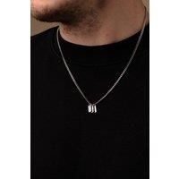 Outrage London Men's Silver Personalised Multiple Tag Pendant Neckalce | Size: 24 inches