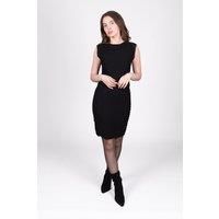 SOLO Women's Textured Sleeveless Bodycon Dress in Black | Size: 12-14