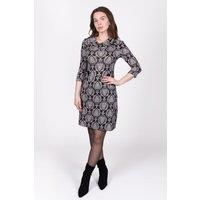 SOLO Women's Paisley Button Dress in Black | Size: 8