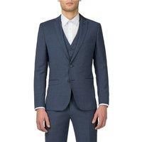 Ben Sherman Blue Textured Tonic Camden Fit Men's Suit Jacket